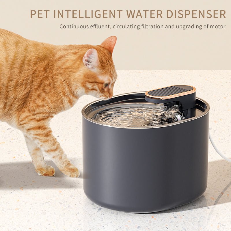Automatic Pet Cat Water Fountain Mute Water Feeder Bowl USB Charge Auto Electric Feeder Pet Drinking Dispenser - Muhaab