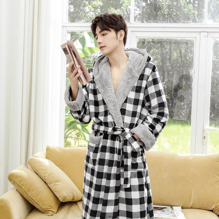 Autumn And Winter Bathrobes To Keep Warm Wholesale Nightgowns And Home Wear - Muhaab