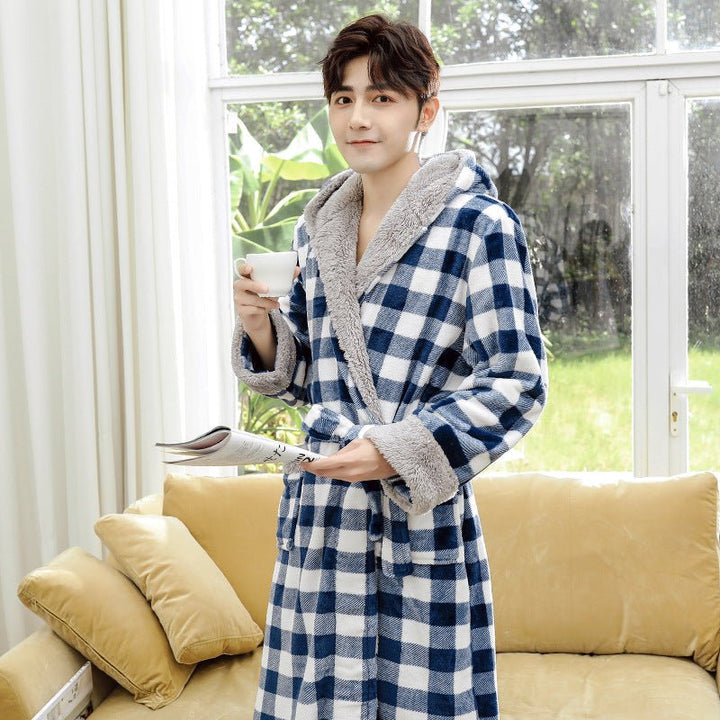 Autumn And Winter Bathrobes To Keep Warm Wholesale Nightgowns And Home Wear - Muhaab