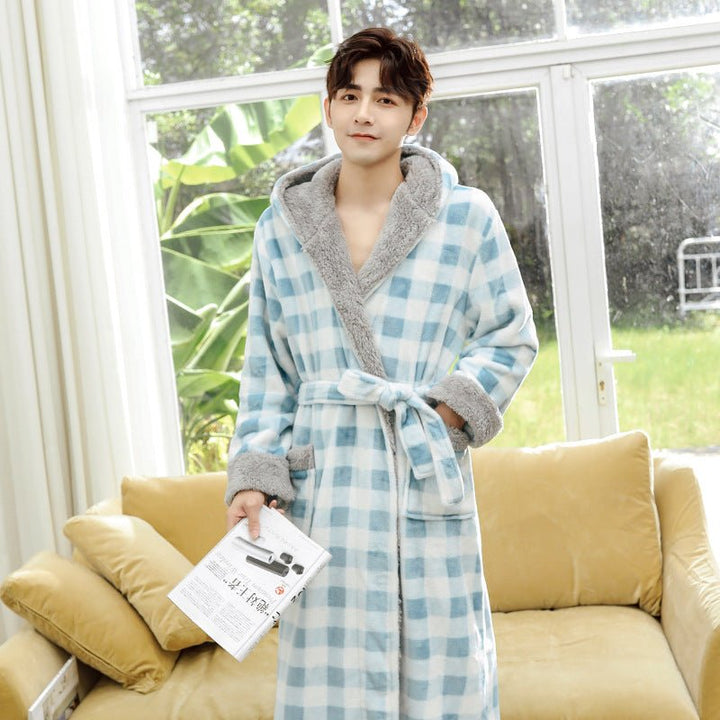 Autumn And Winter Bathrobes To Keep Warm Wholesale Nightgowns And Home Wear - Muhaab