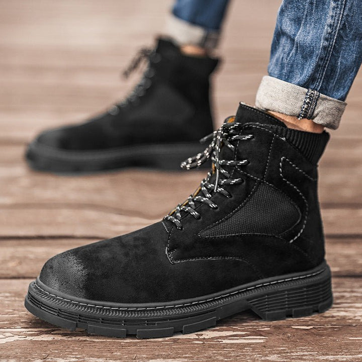 Autumn And Winter Martin Boots New Men\'s Shoes Trend Versatile British