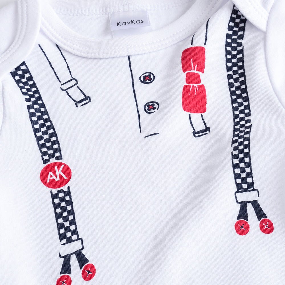 Autumn baby harness cotton jumpsuit baby clothes - Muhaab