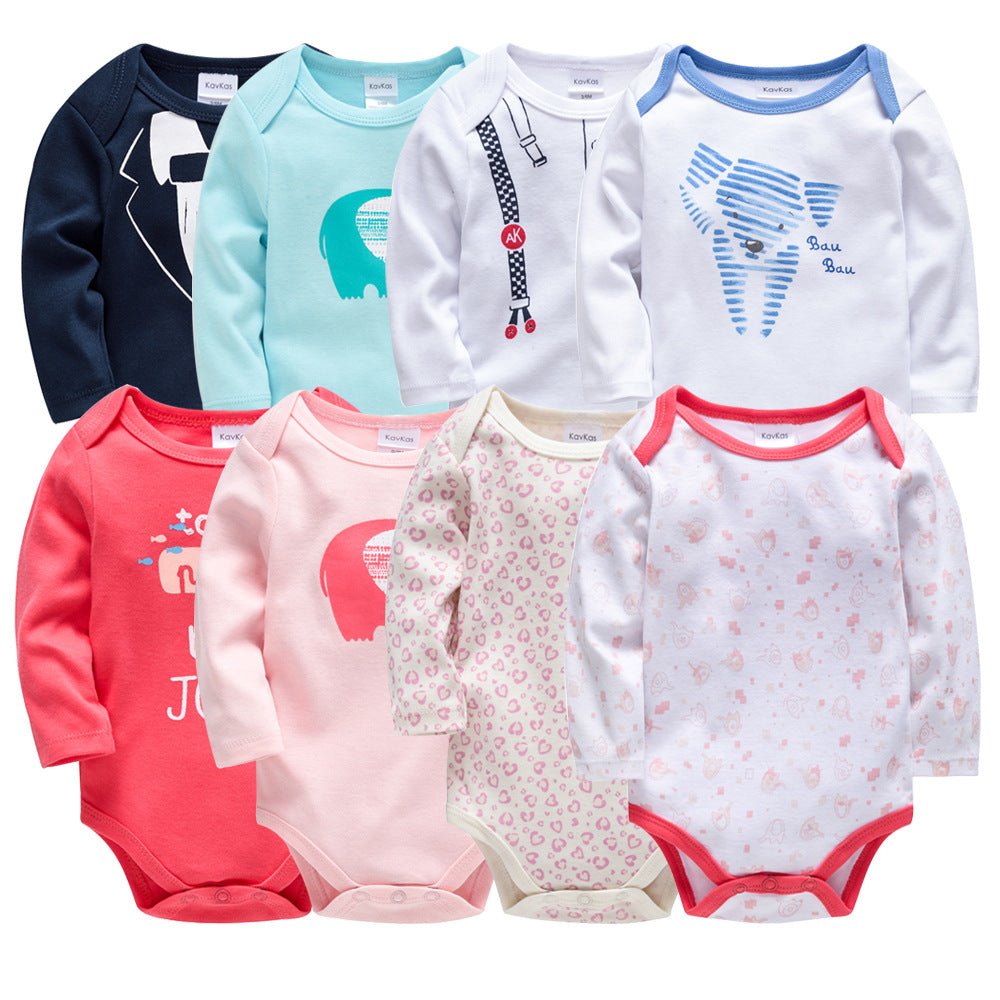 Autumn baby harness cotton jumpsuit baby clothes - Muhaab