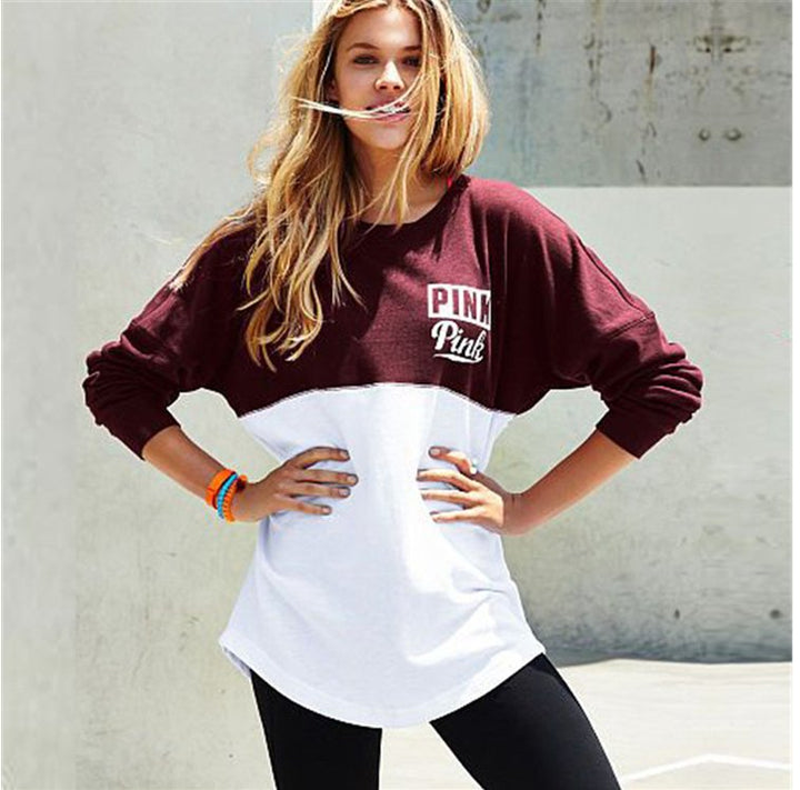 Autumn Fashion sweatshirts peach heart love letter Muhaab