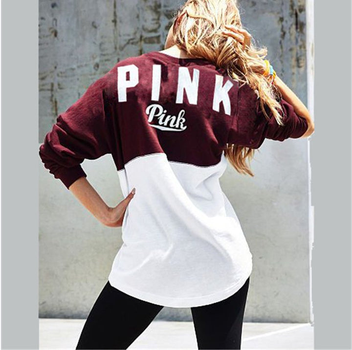 Autumn Fashion sweatshirts peach heart love letter Muhaab