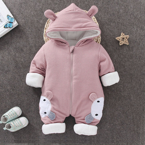 Autumn Winter Coat Jumpsuit Baby Clothing New born Snowsuit Boy Warm Romper Down Cotton Jackets Girl Snow clothes Bodysuit