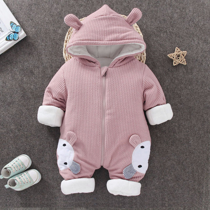 Autumn Winter Coat Jumpsuit Baby Clothing New born Snowsuit Boy Warm Romper Down Cotton Jackets Girl Snow clothes Bodysuit