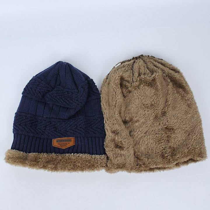 Autumn Winter Hats And Scarves For Men And Women With Velvet Thick - Muhaab