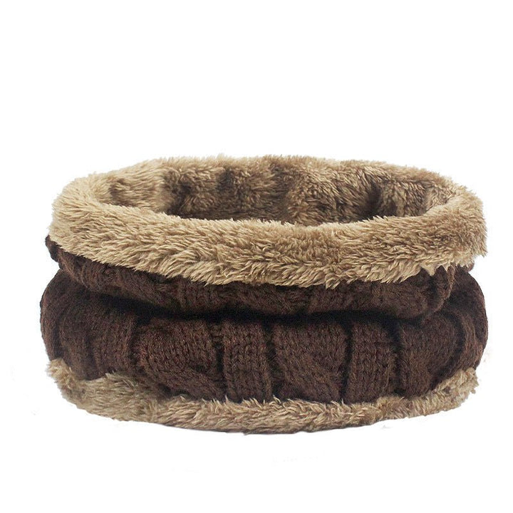 Autumn Winter Hats And Scarves For Men And Women With Velvet Thick - Muhaab