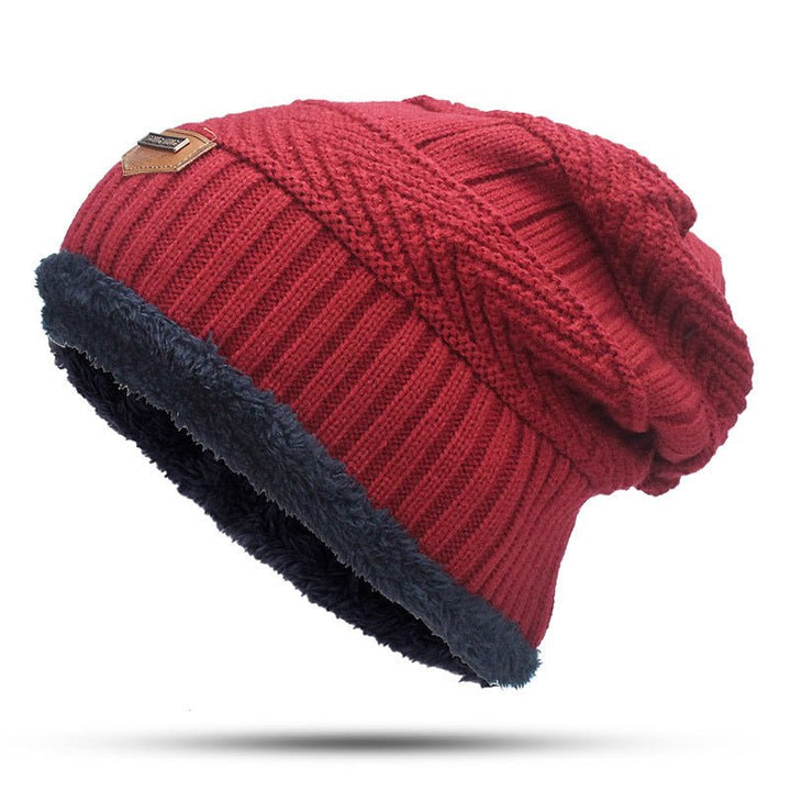 Autumn Winter Hats And Scarves For Men And Women With Velvet Thick - Muhaab