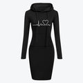 Autumn Winter Women Long-sleeved Dress - Muhaab