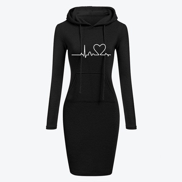 Autumn Winter Women Long-sleeved Dress - Muhaab