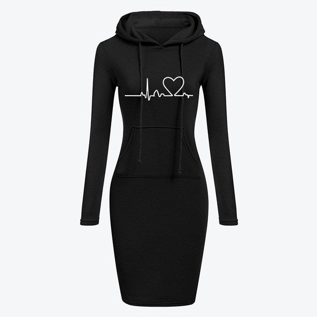 Autumn Winter Women Long-sleeved Dress - Muhaab