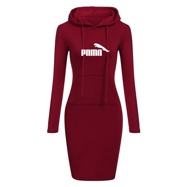 Autumn Winter Women Long-sleeved Dress - Muhaab