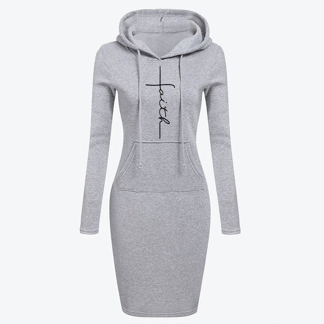 Autumn Winter Women Long-sleeved Dress - Muhaab