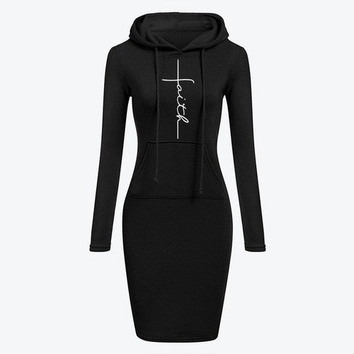 Autumn Winter Women Long-sleeved Dress - Muhaab
