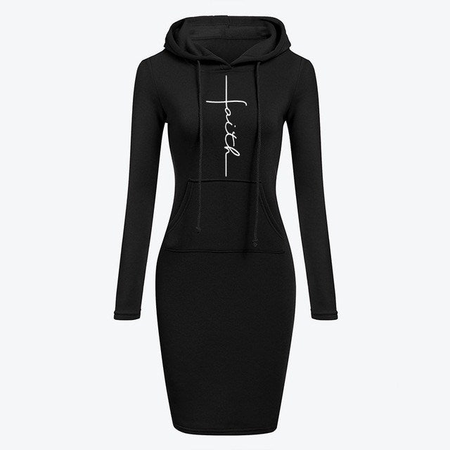 Autumn Winter Women Long-sleeved Dress - Muhaab