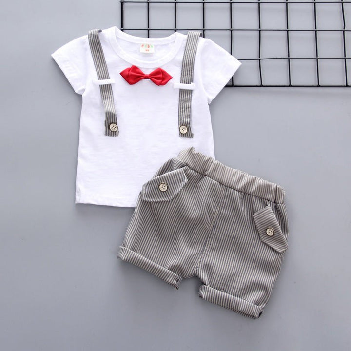 Baby Boy Summer Short Sleeve Suit Boy Shorts - Muhaab