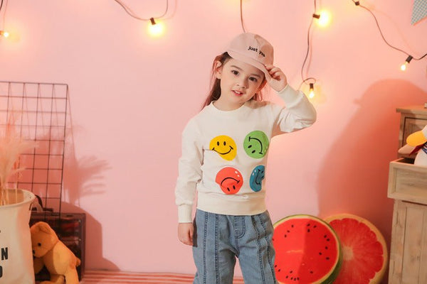 Baby Clothes Girls Smile Casual Sweater - Muhaab