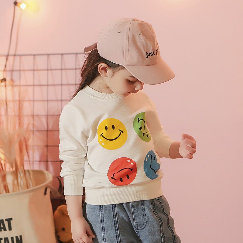 Baby Clothes Girls Smile Casual Sweater - Muhaab
