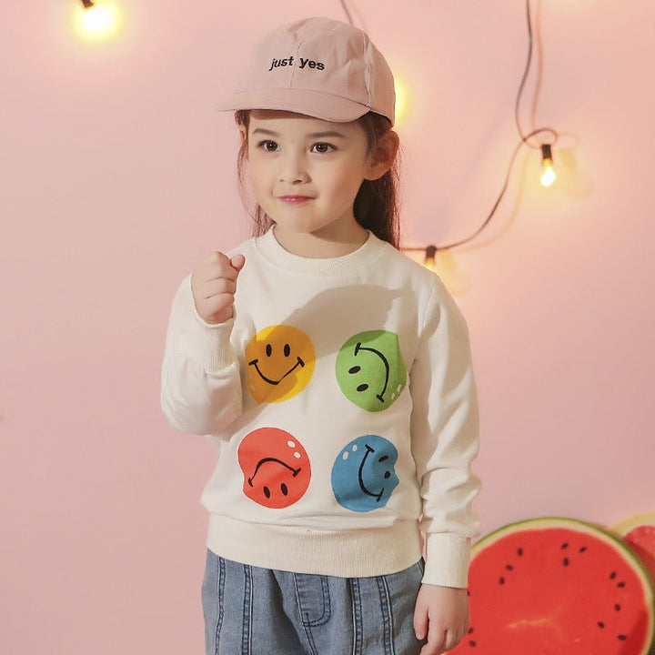 Baby Clothes Girls Smile Casual Sweater - Muhaab