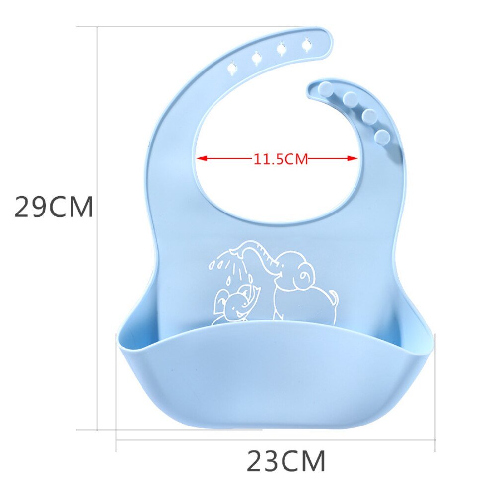 Baby food Bib baby meal silicone saliva bag - Muhaab