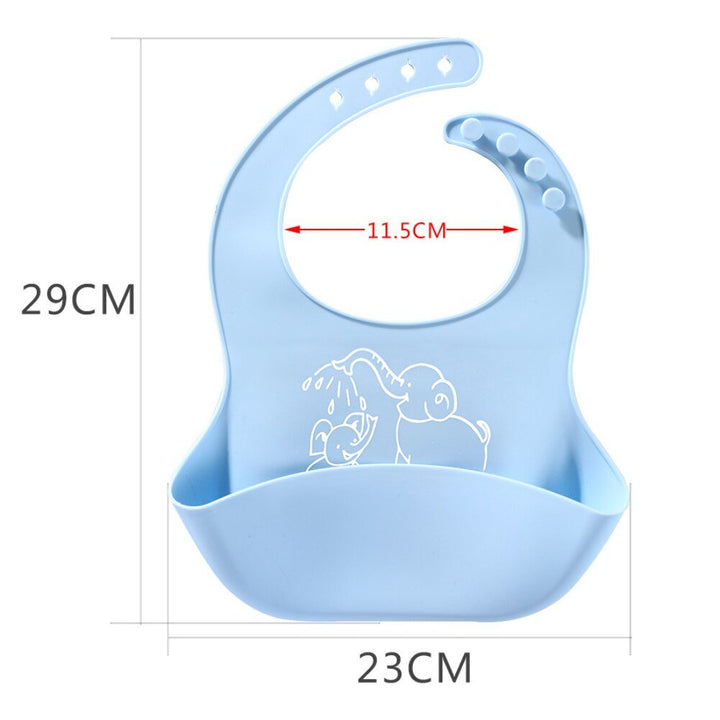 Baby food Bib baby meal silicone saliva bag - Muhaab