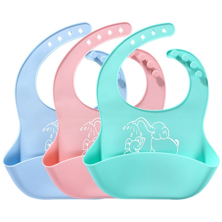 Baby food Bib baby meal silicone saliva bag - Muhaab