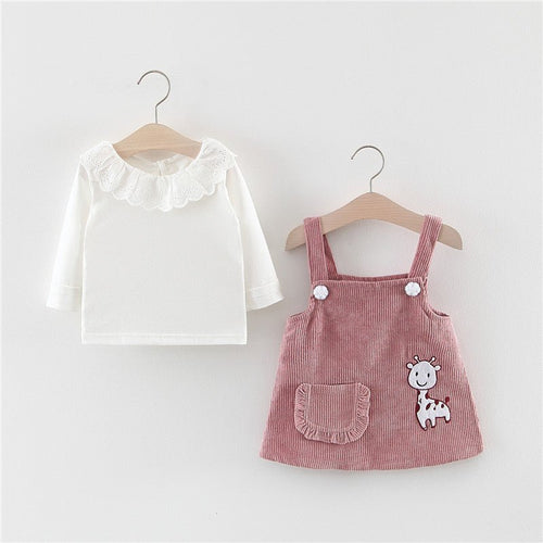 Baby Girl Beautiful Dress - 2 Pieces Set - Muhaab