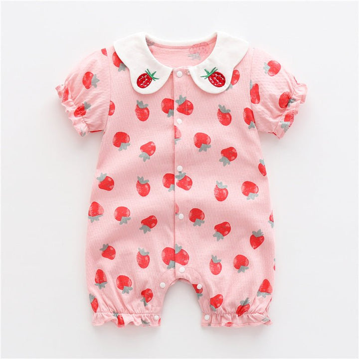 Baby One-piece Clothes Summer Thin Boy Baby Romper Pure Cotton - Muhaab