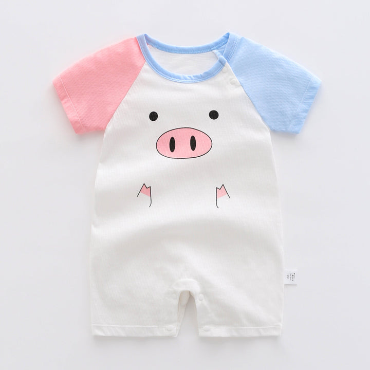 Baby One-piece Clothes Summer Thin Boy Baby Romper Pure Cotton - Muhaab