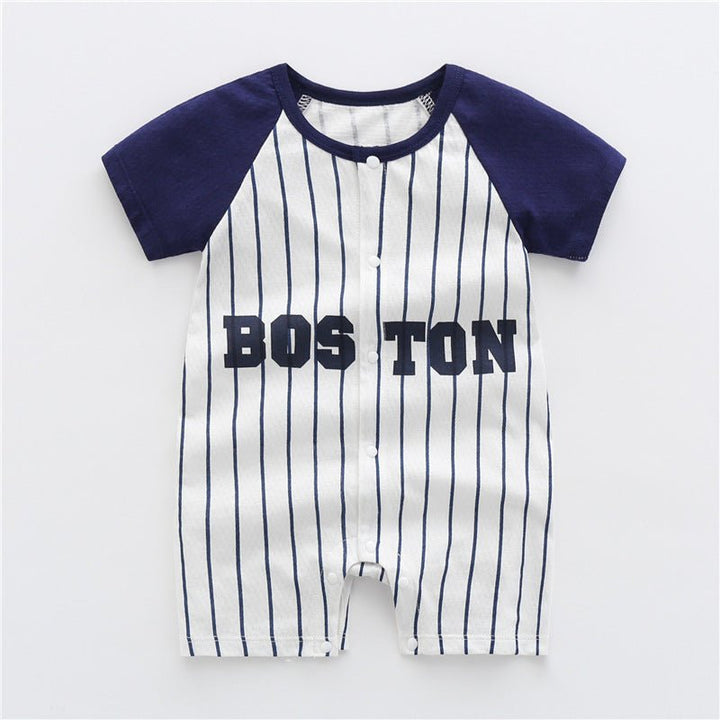 Baby One-piece Clothes Summer Thin Boy Baby Romper Pure Cotton - Muhaab