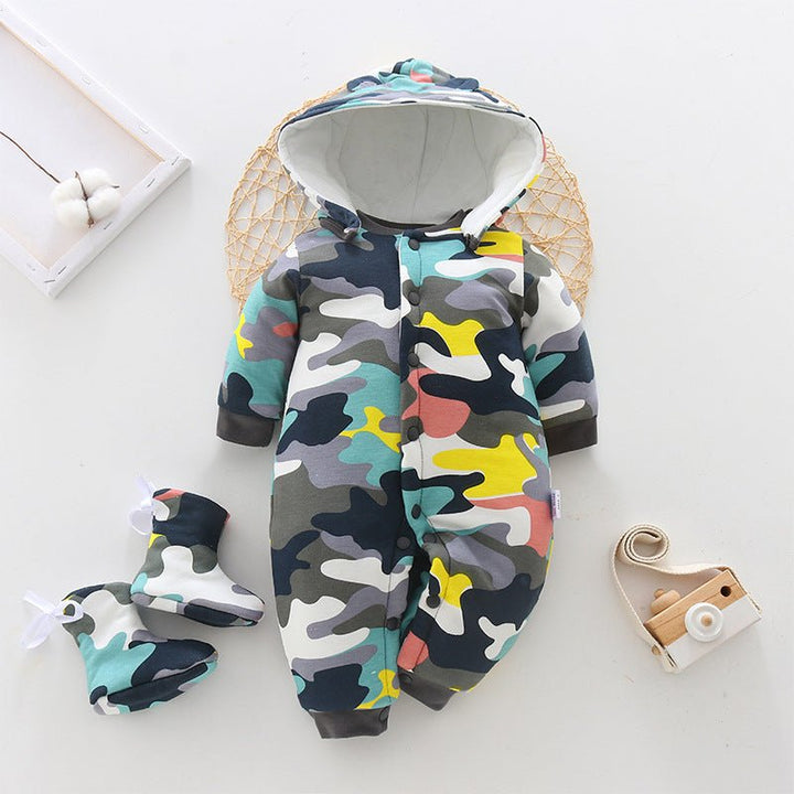 Baby onesies baby clothes autumn and winter thickening - Muhaab