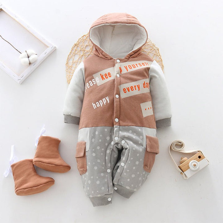 Baby onesies baby clothes autumn and winter thickening - Muhaab