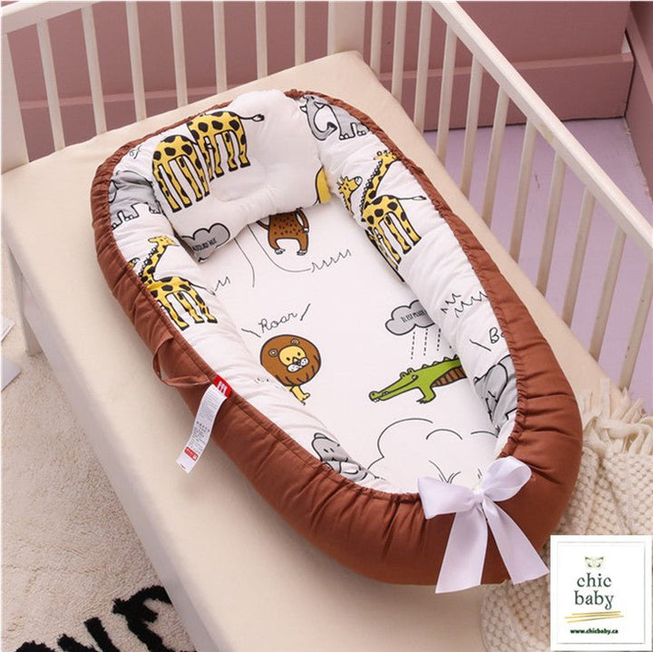 Baby Removable And Washable Bed Crib Portable Crib Travel Bed For Children Infant Kids Cotton Cradle - Muhaab