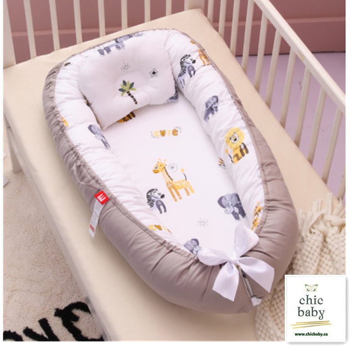 Baby Removable And Washable Bed Crib Portable Crib Travel Bed For Children Infant Kids Cotton Cradle - Muhaab