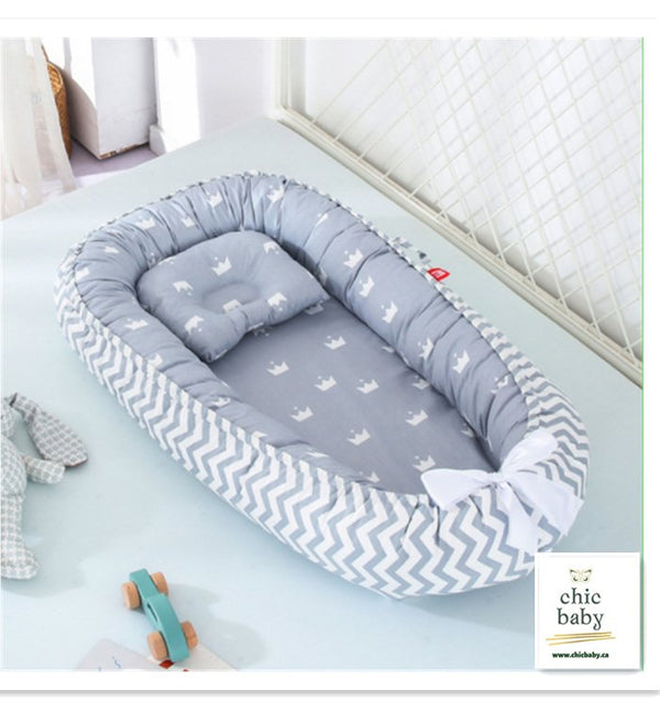 Baby Removable And Washable Bed Crib Portable Crib Travel Bed For Children Infant Kids Cotton Cradle - Muhaab