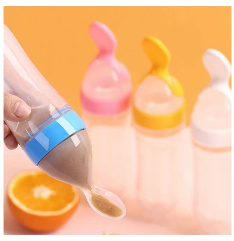 Baby Spoon Bottle Feeder Dropper  Feeding Medicine Kids Toddler Cutlery Utensils Children Accessories Newborn - Muhaab