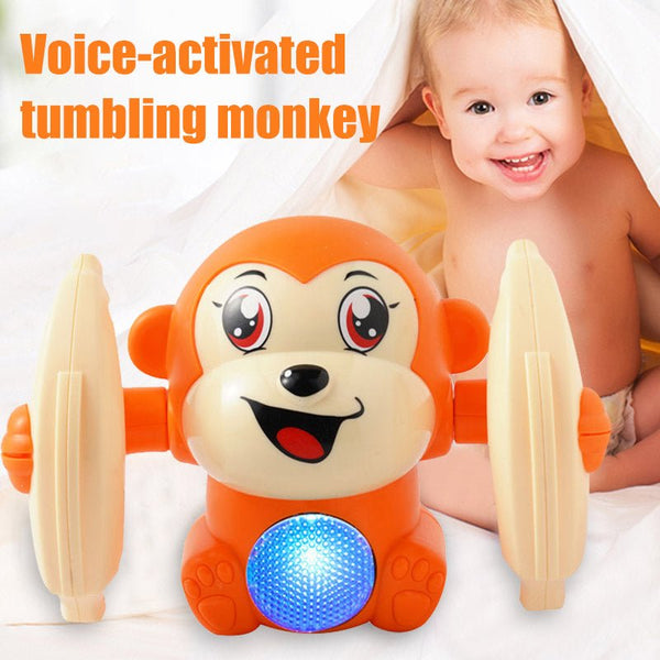 Baby Toys Electric Tumbling Monkey Light Music  Monkey Kids Toys Early Educational Toys For Children Gifts - Muhaab