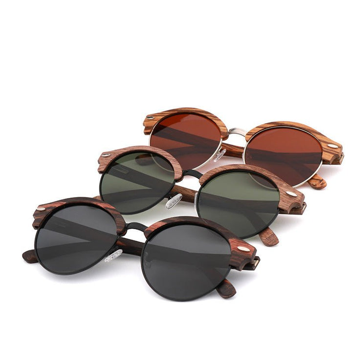 Bamboo Wood Polarized Sunglasses Men And Women Fashion - Muhaab