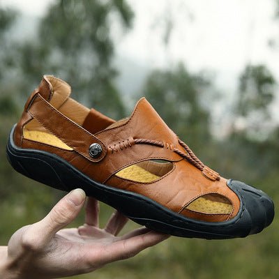 Baotou men's casual shoes sandals sandals outdoor sandal shoes wholesale on behalf of a collision trend - Muhaab