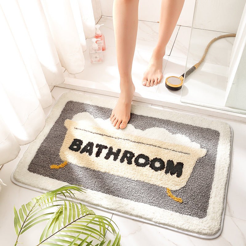 Bathroom Absorbent Floor Mats For Bathroom Non Slip Mats - Muhaab