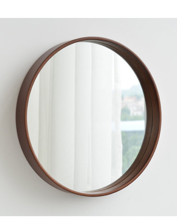 Bathroom Solid Wood Simple Bathroom Mirror Bedroom Hanging Mirror - Muhaab