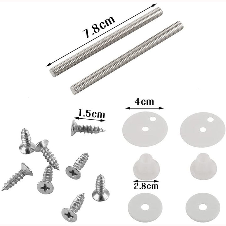 Bathroom Zinc Alloy Toilet Lid Hinge With Screw Accessories - Muhaab