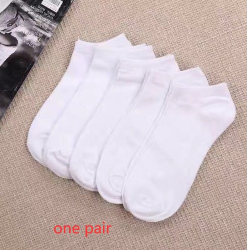 Black And White Couple Boat Socks Tube Socks - Muhaab