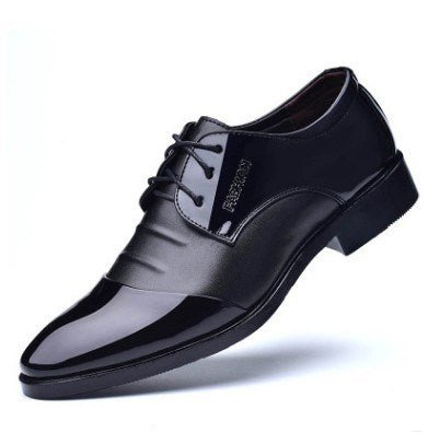 Black Shoes With Pointed Toe For Men - Muhaab