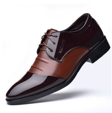 Black Shoes With Pointed Toe For Men - Muhaab