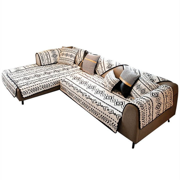 Bohemian Striped Sofa Cushion Woven Grid Sofa Cushion - Muhaab