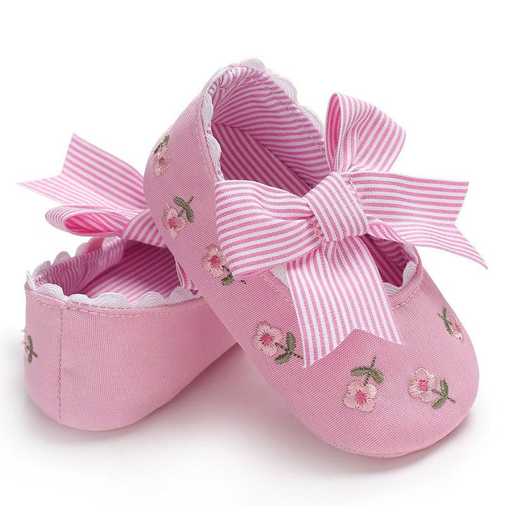 Bowknot Baby Shoes Girl Toddler Anti-Slip Shoe - Muhaab