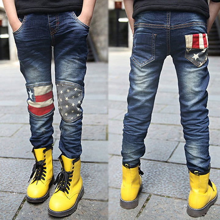 Boy patchwork jeans - Muhaab